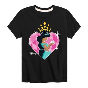 Girls' - Disney Princess - Jasmine Short Sleeve Graphic T-Shirt - 1 of 4