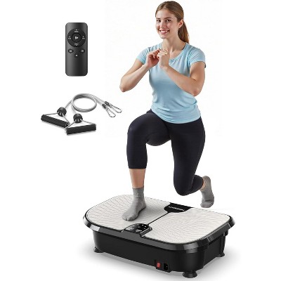 FEIERDUN Vibration Plate Exercise Machine, 400 LBS Capacity Vibration Plate for Lymphatic Drainage