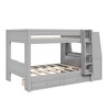 Polibi Full Size Bunk Bed with Built-In Bookshelves, Desk and Storage Space - 4 of 4