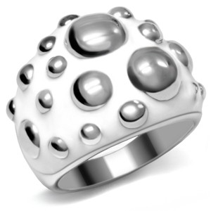 Slickblue Polished Stainless Steel Ring - Sleek Minimalist Design with No Stone, Women's Everyday Jewelry, Size 5-10 - 1 of 4