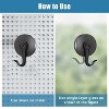 LunaLulinlk 2pcs Magnetic Wreath Hanger, Strong Magnetic Garland Metal Hooks for Front Door Hanging Holiday - 3 of 4