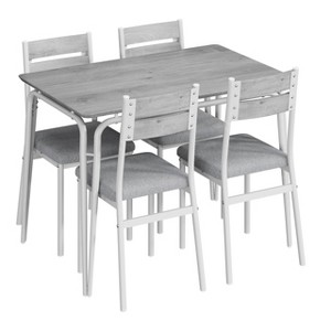 Dining Table for 4, Small Table and Chairs Set of 4, Square Dinette Set for 4, Dinner Table Set, 5 Piece Kitchen & Dining Room Sets - 1 of 4