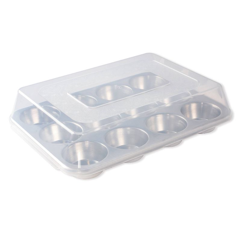 Nordic Ware Naturals Muffin Pan with Lid, 1 of 6