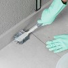 OU Multipurpose Scrub Brush, Heavy Duty Cleaning Scrubber Brush for Bathroom & Kitchen, Nonslip Soft Grip Handle & Built-In Scraper - 4 of 4