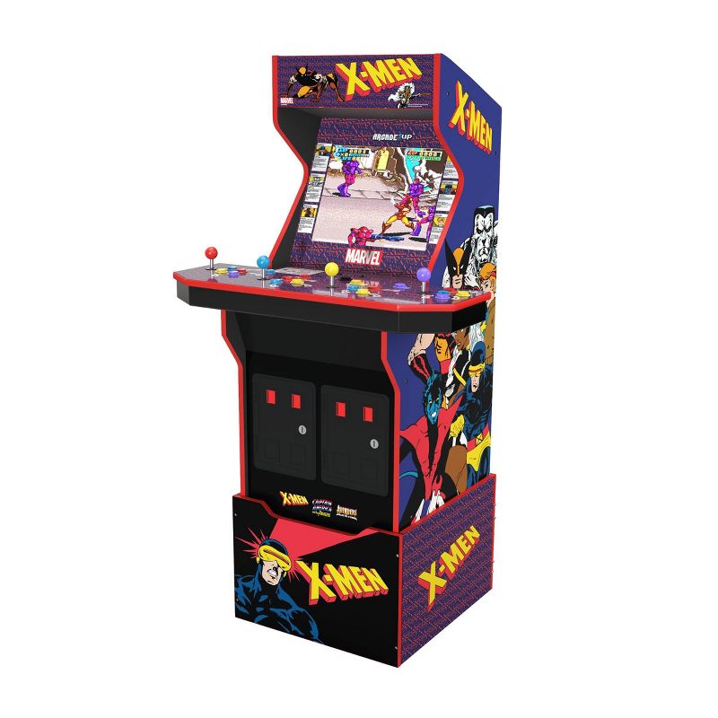 Arcade1Up Marvel X-Men Home Arcade with Stool and Riser, 3 of 9