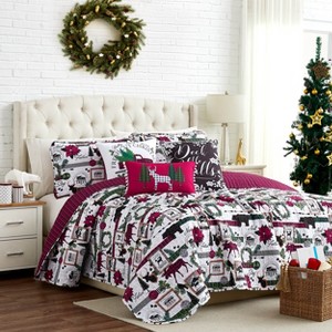 Multi-Piece Christmas Quilt Sets - 1 of 4