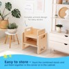 Aoibox Montessori Weaning Table and Chair Set Kids Activity Furniture with Fence Step Stool Space Saving Design for 1-3 Year Olds - 4 of 4