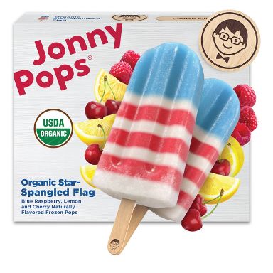 JonnyPops Organic Star-Spangled Flag Frozen Pops - 14.8 fl oz/8ct