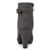 Allegra K Women's Platform Side Zippers Buckle Decor Chunky Heel Ankle Boots - 4 of 4