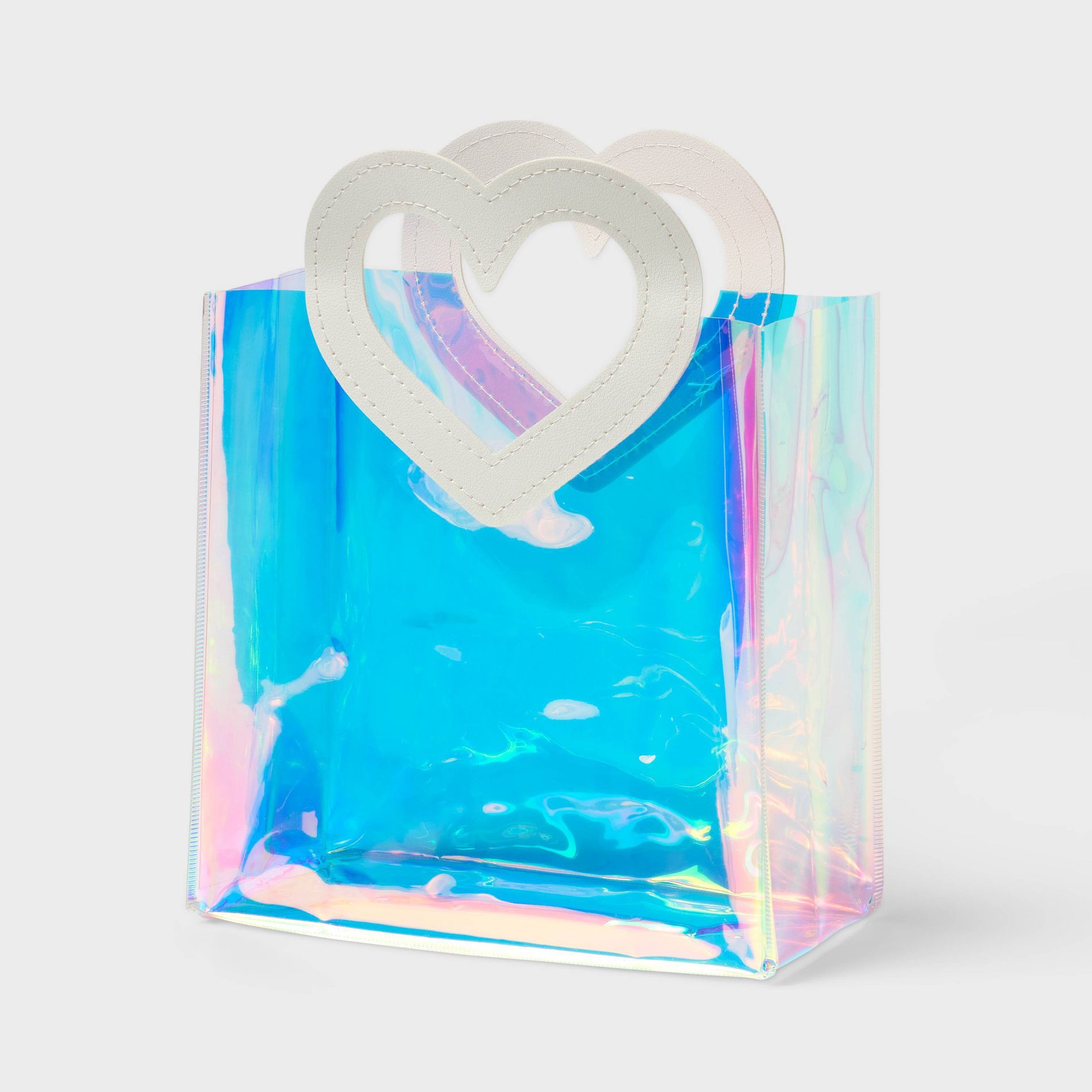Valentine's Day Clear Reusable Gift Bag with Heart Handle - Spritz™