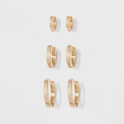 Thick Hoop Earrings - A New Day Gold