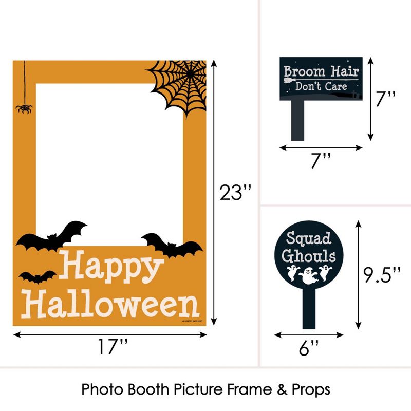 Big Dot of Happiness Trick or Treat - Halloween Party Selfie Photo Booth Picture Frame & Props - Printed on Sturdy Material, 4 of 7