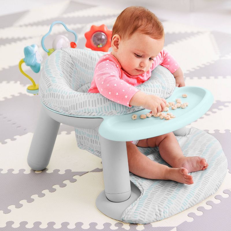 Skip Hop Baby Seat Silver Lining Cloud 2-in-1 Sit-up Chair &#38; Activity Floor Seat - Gray, 3 of 15