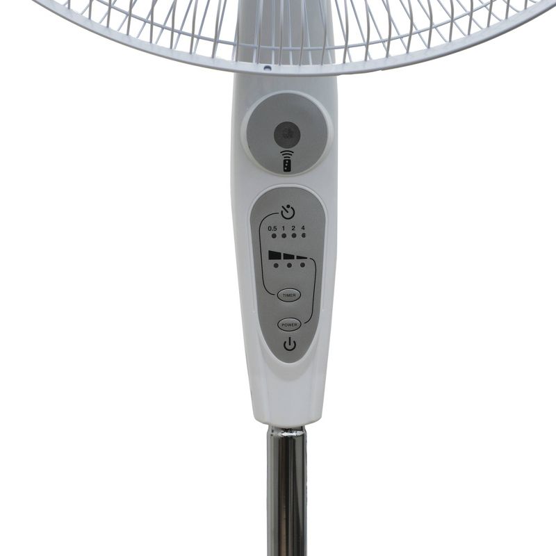 BLACK+DECKER 18&#34; Oscillating Stand Fan with Remote Control White, 4 of 8