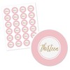 Big Dot of Happiness Chic 13th Birthday - Pink and Gold - Birthday Party Circle Sticker Labels - 24 Count - 2 of 4