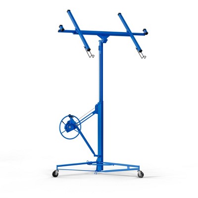 Dolonm 16ft Lift Drywall Panel Hoist Jack for Ceiling - Yellow/Black/Blue