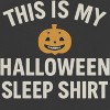 Rerun Island Women Halloween Sleep Shirt Smiley Pumpkin Short Sleeve Graphic Cotton Retro Vintage Ranger Baby Tee - 2 of 4