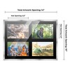 PosterPalooza | Stainless Steel Silver Wood Finish Collage Frame - Black Mat, 20 Frame Sizes, UV Acrylic - 2 of 4