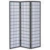 Vynxaria Porch & Den Black 3-Panel Room Divider Folding Shoji Screen - 4 of 4