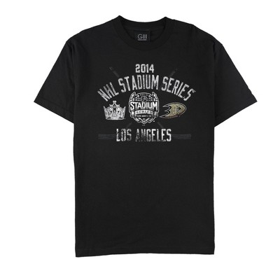 G-III Sports Mens 2014 NHL Stadium Series Graphic T-Shirt, Black, Large