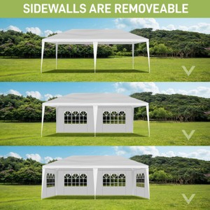 1pc Outdoor Event Tent with Iron Frame and  Removable Sidewalls No Furniture Included - Coolbibila - 1 of 4