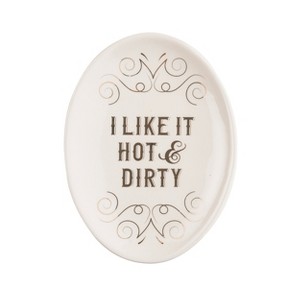 Totalee Gift I Like It Hot & Dirty Cer Spoon Rest Ceramic White - 1 of 1