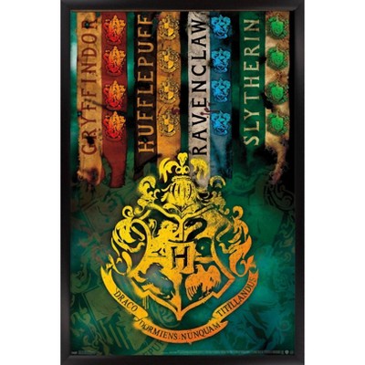 Harry Potter - Crests Framed Poster Trends International