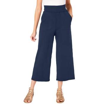 KOSIWU Women's Capri Dress Pants 21.5/25 Summer Cropped Office Pants with  Slacks Stretchy Cuff Pants Business Casual : : Clothing, Shoes 