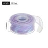 Unique Bargains Gift Wrapping Wide Sheer Wired Pastel Shimmer Iridescent Chiffon Ribbons 1 Pc - 2 of 4