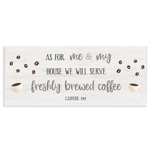 Stupell Industries Fresh Coffee 24:7 Caffeine Proverbs, 17" x 7" - 1 of 4