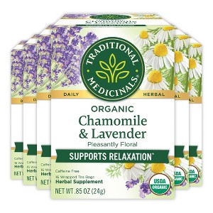 Traditional Medicinals Chamomile Lavender Tea 96 ct - 1 of 3