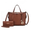 MKF Collection Bruna Vegan Leather Women’s Tote Bag with Wallet by Mia K - 2 of 4