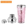 Unique Bargains Reusable Plastic Wedding Party Cocktail Mugs with Strainer - 3 of 4