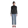 Lands' End Women's Relaxed Cotton Long Sleeve Mock Turtleneck - 4 of 4