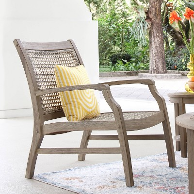 Teak Zuma Patio Lounge Chair Gray - Cambridge Casual