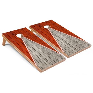 Skip's Garage Orange Pyramid Cornhole Board Set, Includes 2 Boards, 8 Bags - 1 of 4