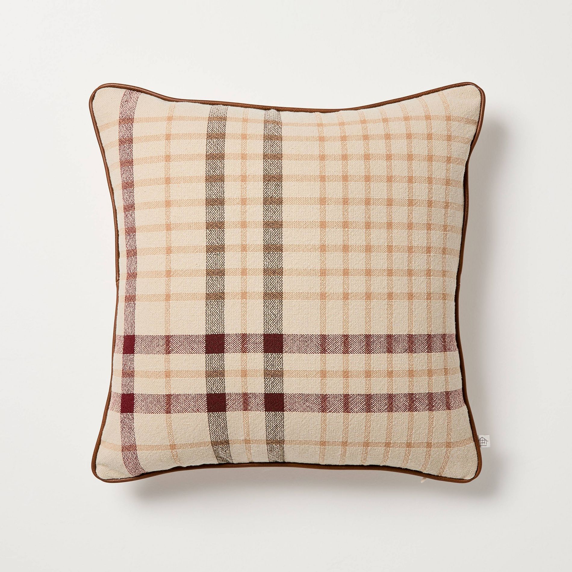 18"x18" Plaid Square Toss Pillow - Hearth & Hand™ with Magnolia