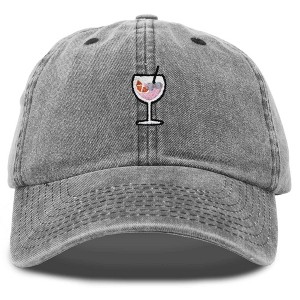 Dalix Spritz Cocktail Embroidered Cap Cotton Baseball Cute Cool Dad Hat Womens - 1 of 4