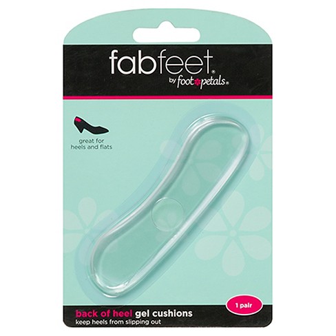 fab feet insoles petals heel cushion gel shoe pair foot clear target