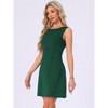 INSPIRE CHIC Women's Sleeveless Boat Neck A Line Mini Dress - 3 of 4