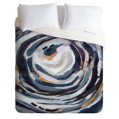 Queen/full Laura Fedorowicz Bright Eyes Comforter Set Blue - Deny ...