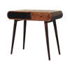 Solid Wood Nordic Leg Oval Console Table with 1 Drawer, 1 Open Storage and Versatile Design - 4 of 4
