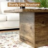 Modern Engineered Wood Center Coffee Tables for Living Room, Home Office Wooden Farmhouse Rustic Cocktail Tea Accent Table - 3 of 4