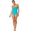 Women's Live In Color Twist Front Shirred One Piece Swimsuit - 4 of 4