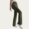 Anna-Kaci Women's Soft Ribbed Knit Lounge Pants with Flared Leg Silhouette and Comfortable High Waist Fit for Everyday Comfort - 3 of 4