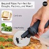 Ototo Kitty Cut Pizza Cutter: Stainless Steel Blades, Hand Wash, Hanging Storage, Black, 8.63" Height, 2.69" Length - 4 of 4