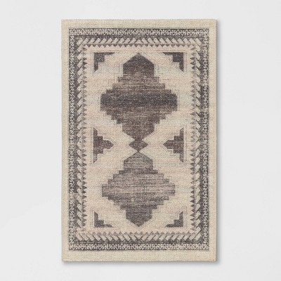 4'x5'6 Solid Washable Accent Rug Gray - Made By Design™ : Target