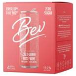 Bev California Rosé Wine - 4pk/250ml Cans