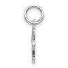 Black Bow Jewelry 14k White Gold, Sadie Collection, Mini Satin Script Initial J Charm - 2 of 4