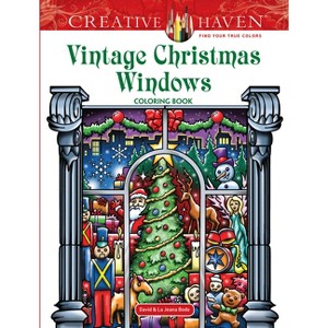 Creative Haven Vintage Christmas Windows Coloring Book - (Adult Coloring Books: Christmas) by  David Bodo (Paperback) - 1 of 1